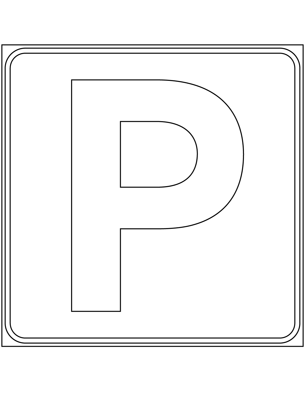 "Parking Place" Sign in Italy