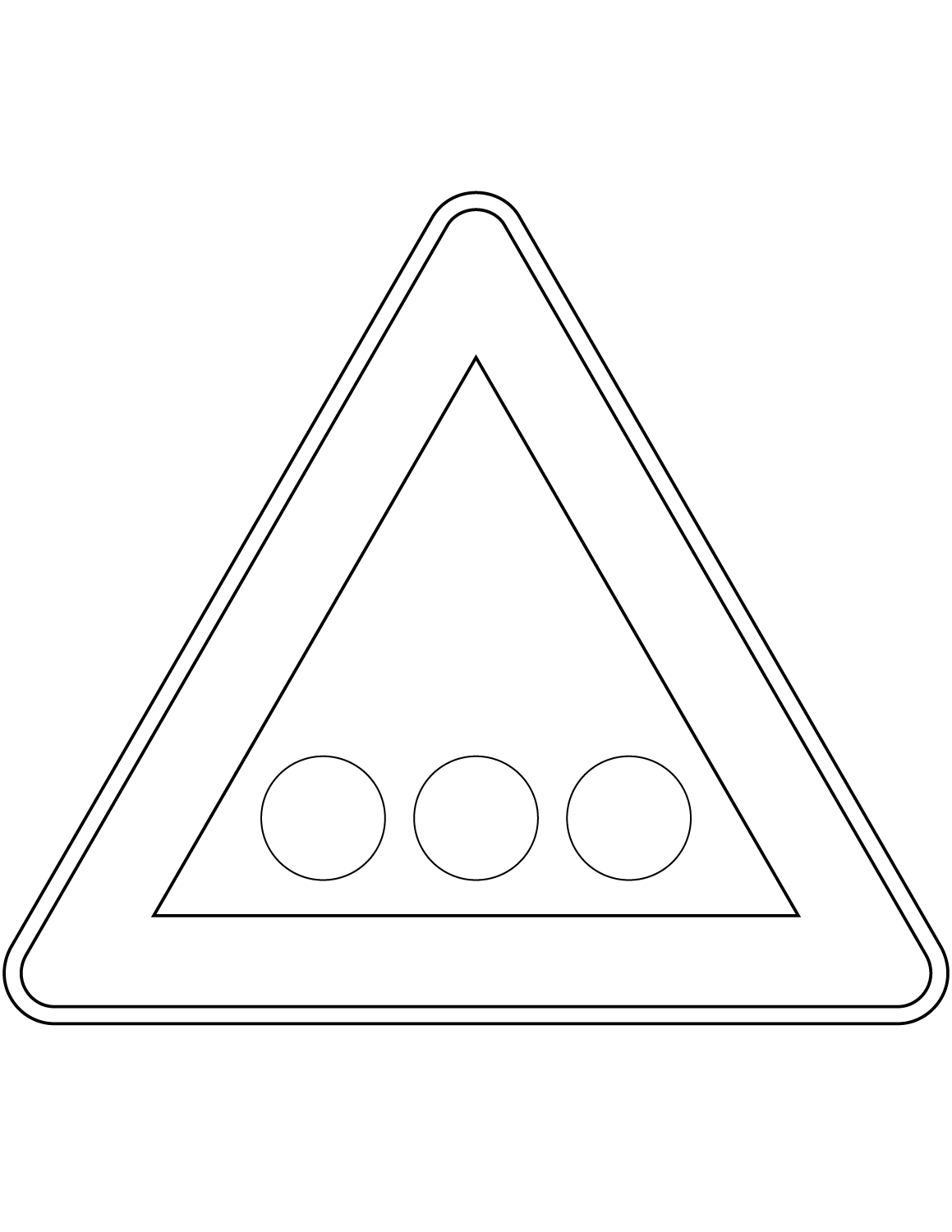 "Traffic Signals Ahead" Sign in Italy