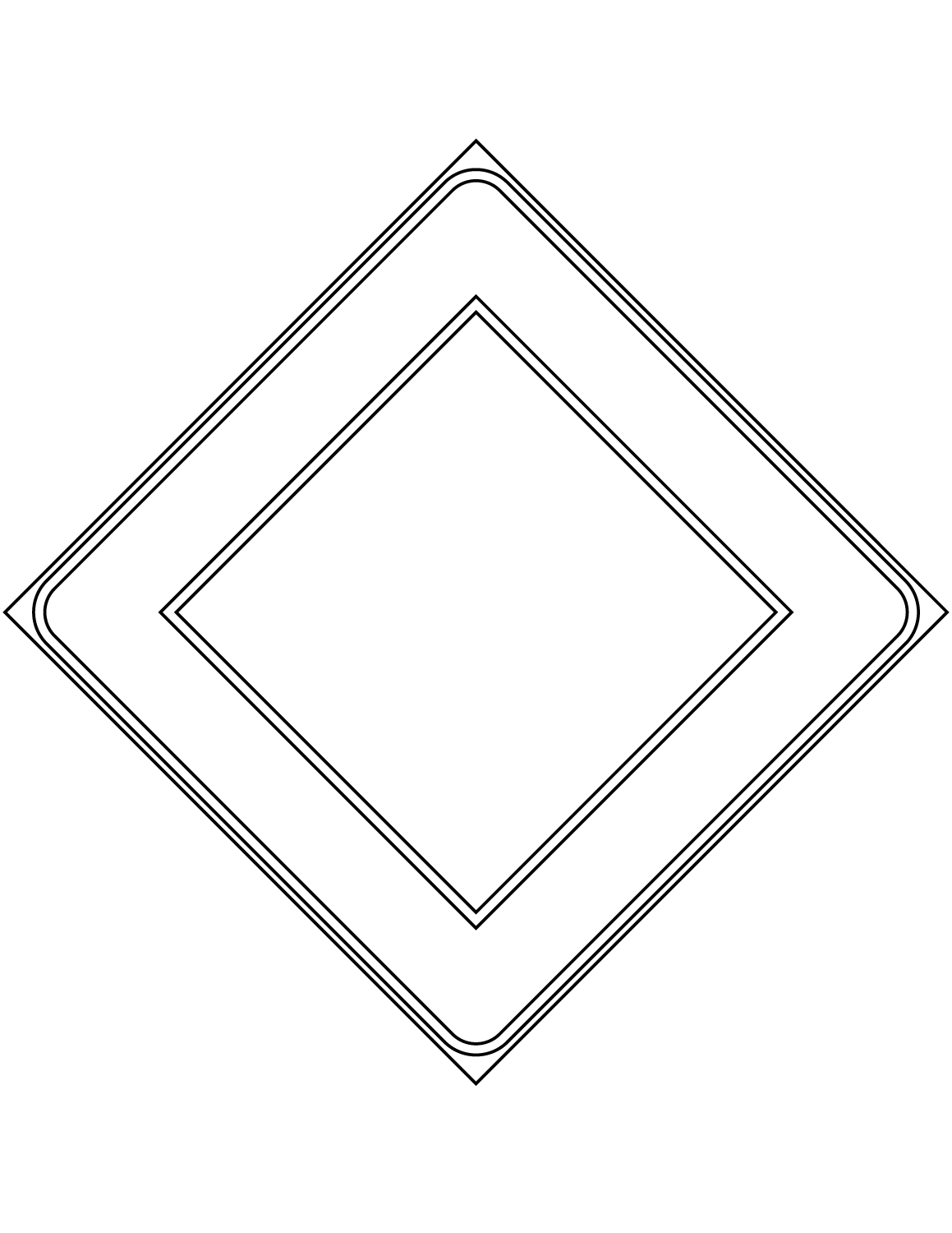 "Priority Road" Sign in Italy