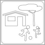 "Living Street" Sign in Italy