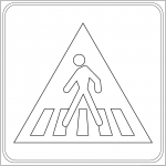 "Pedestrian Crossing" Sign in Italy