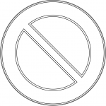 "No Parking" Sign in Italy