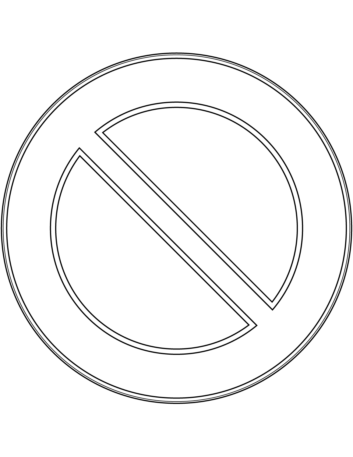 "No Parking" Sign in Italy