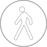 "Pedestrians Only" Sign in Italy