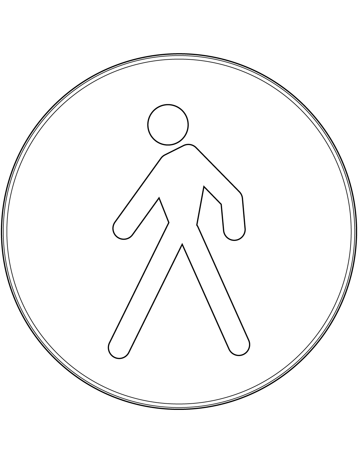 "Pedestrians Only" Sign in Italy