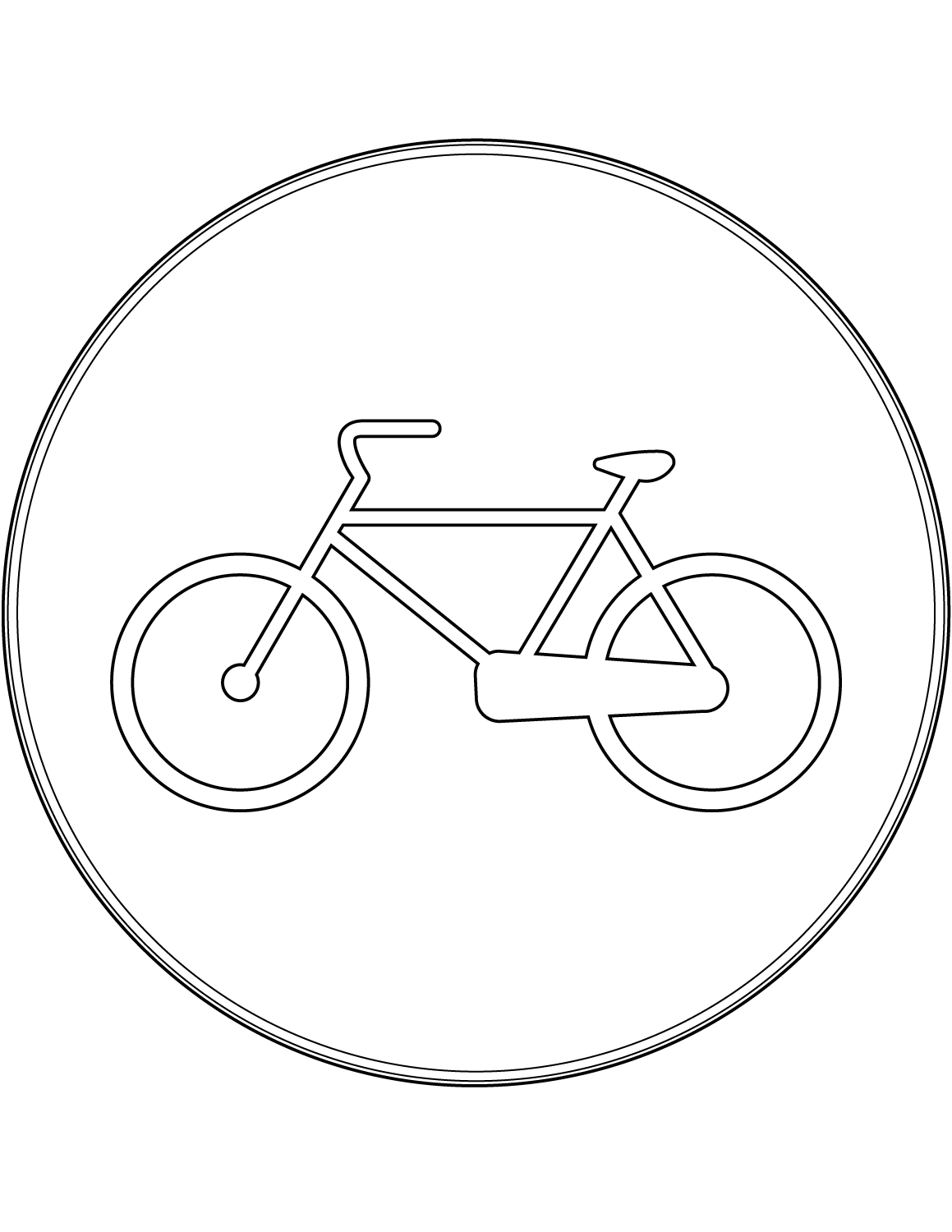 "Bicycles Only" Sign in Italy