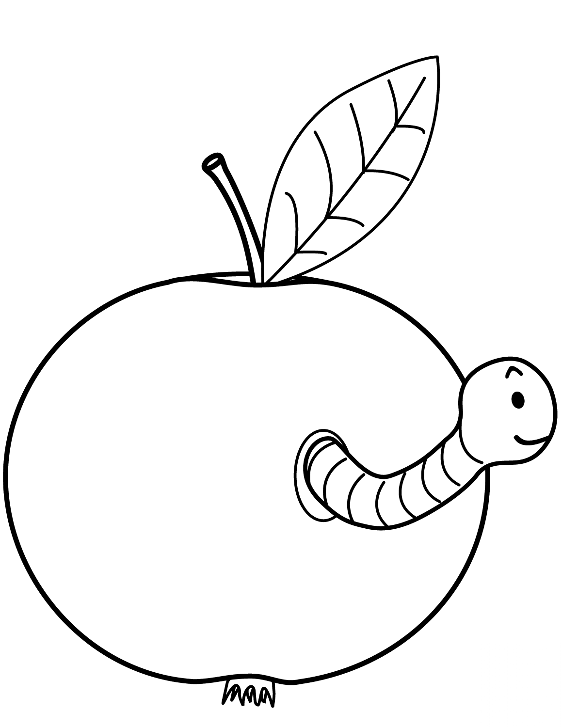 Worm is Coming out of Apple