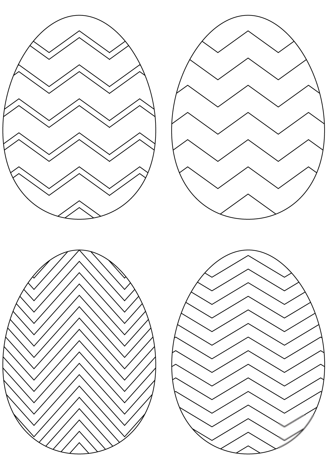 Chevron Easter Eggs