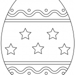 Easter Egg with Simple Pattern