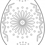 Easter Egg with Floral Ornament