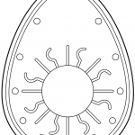 Easter Egg with Decorative Sun