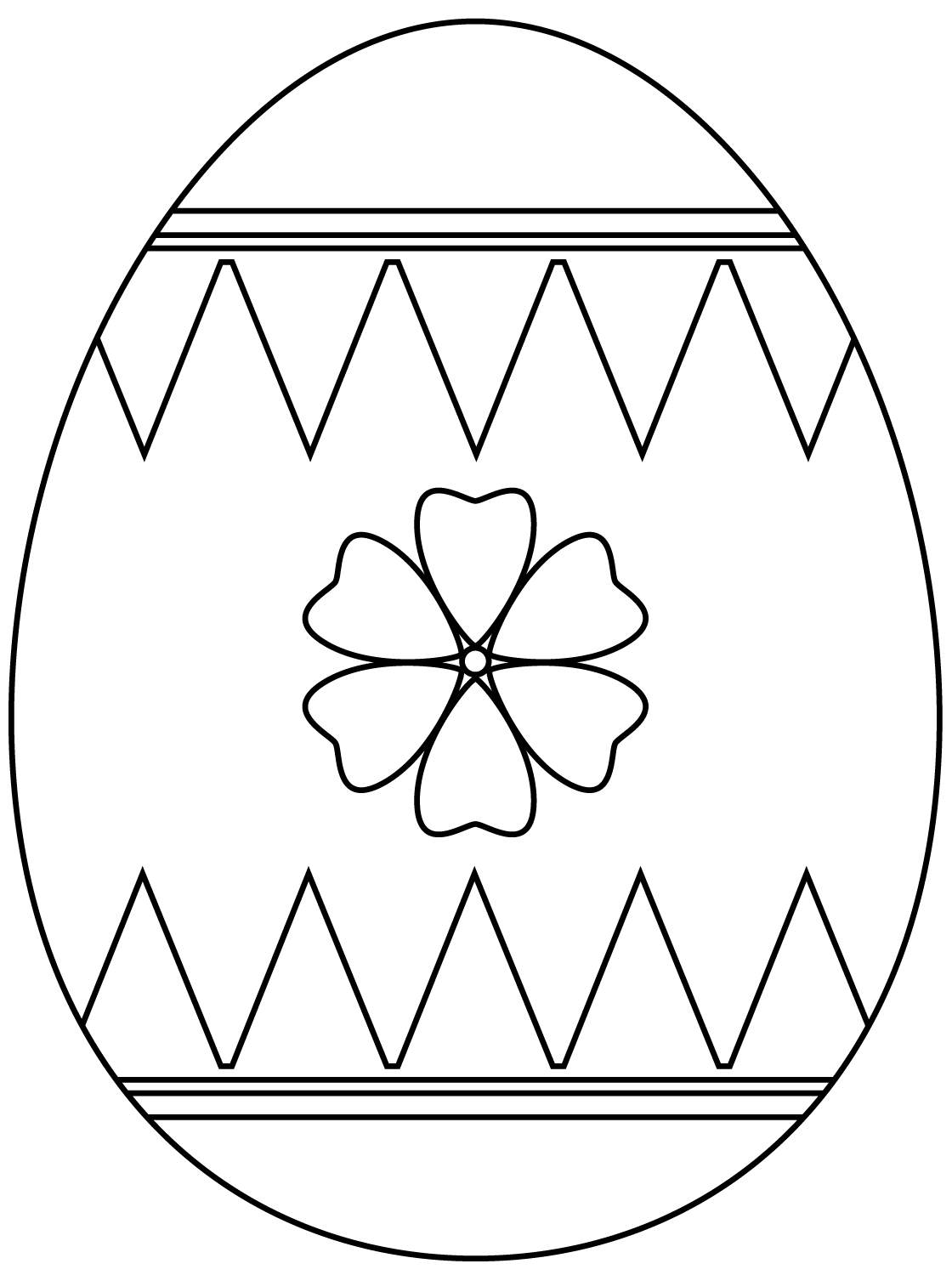 Easter Egg with Flower