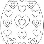 Easter Egg with Hearts
