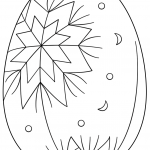 Easter Egg with Abstract Pattern