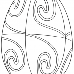 Ester Egg with Spiral Pattern