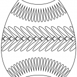 Easter Egg with Belt Pattern