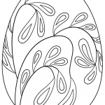 Easter Egg with Floral Pattern