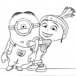 Agnes Gru and Minion