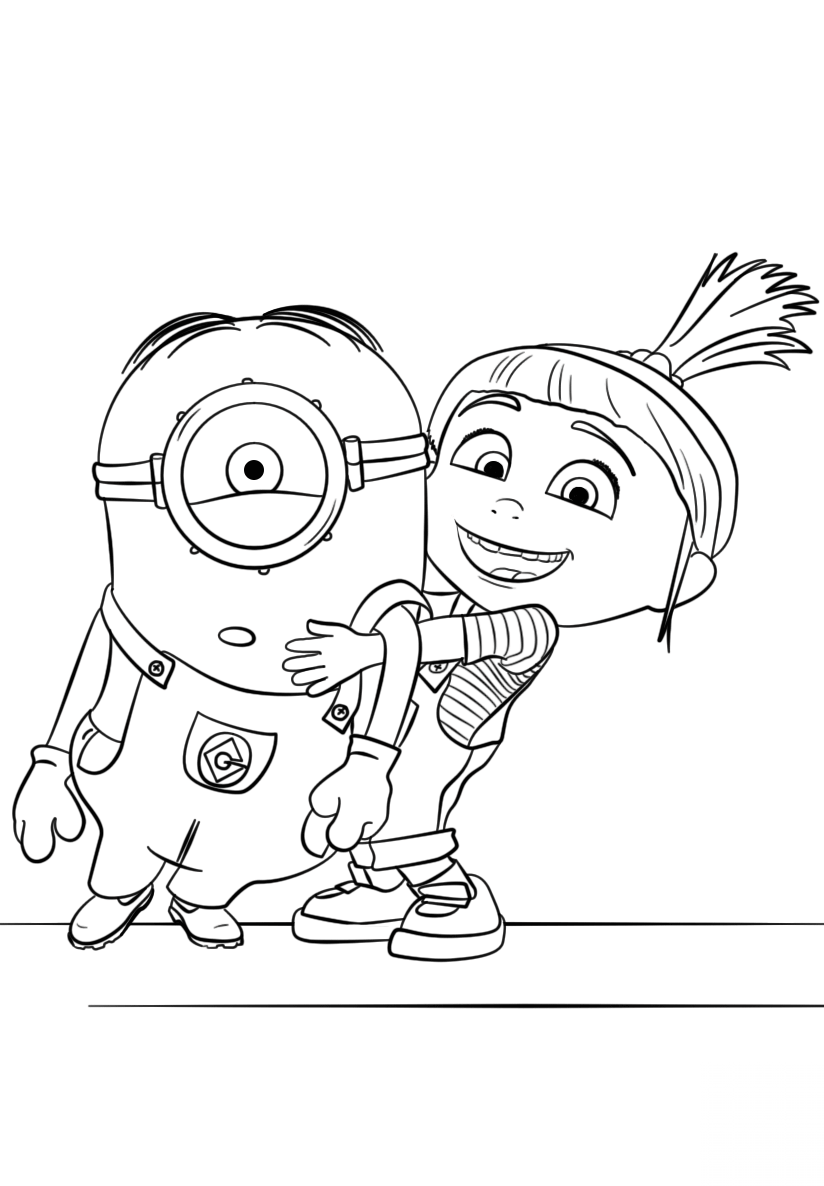 Agnes Gru and Minion