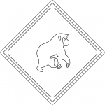 "Wild Animals Crossing (Monkey)"...