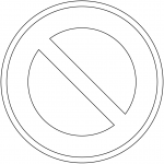 "No Parking" Sign in Japan