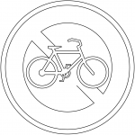 "No Bicycles" Sign in Japan