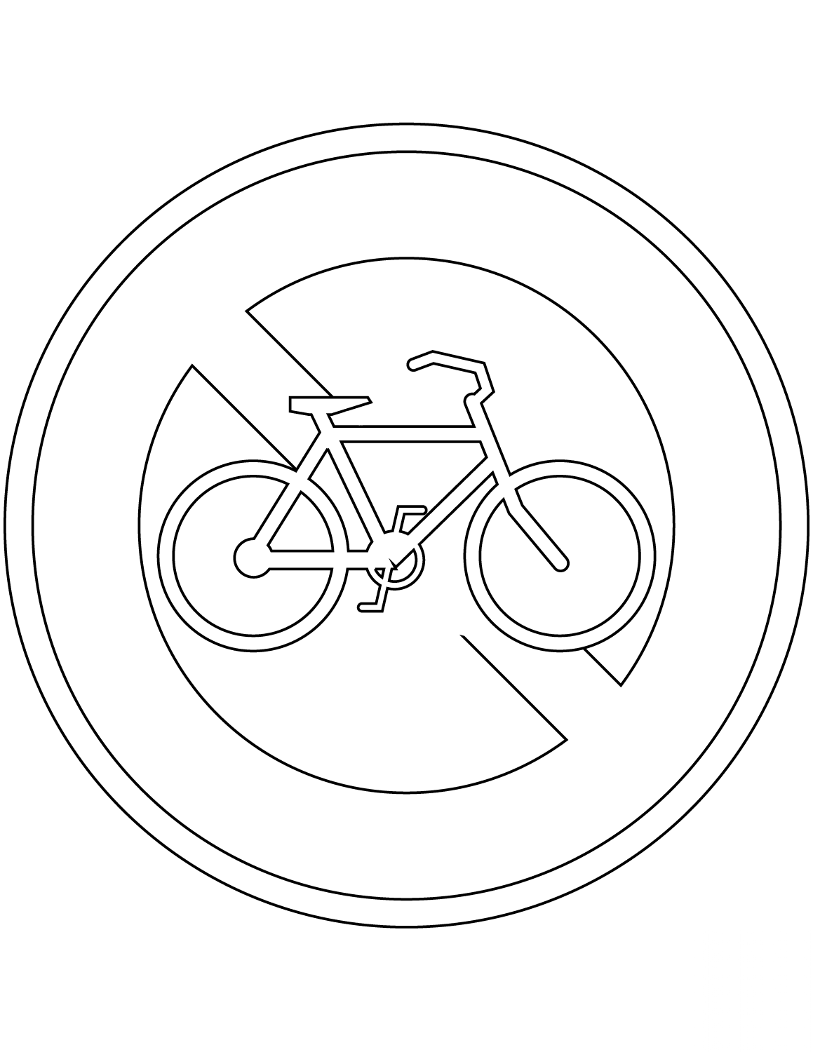 "No Bicycles" Sign in Japan