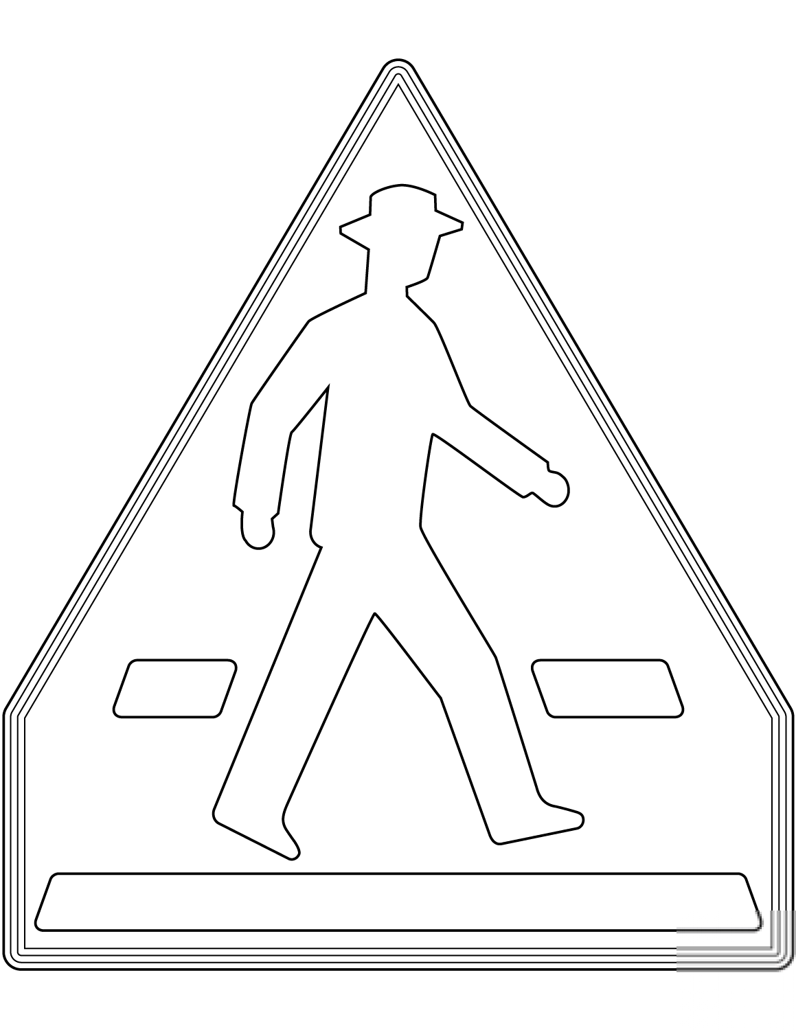 "Pedestrian Crossing" Sign in Japan