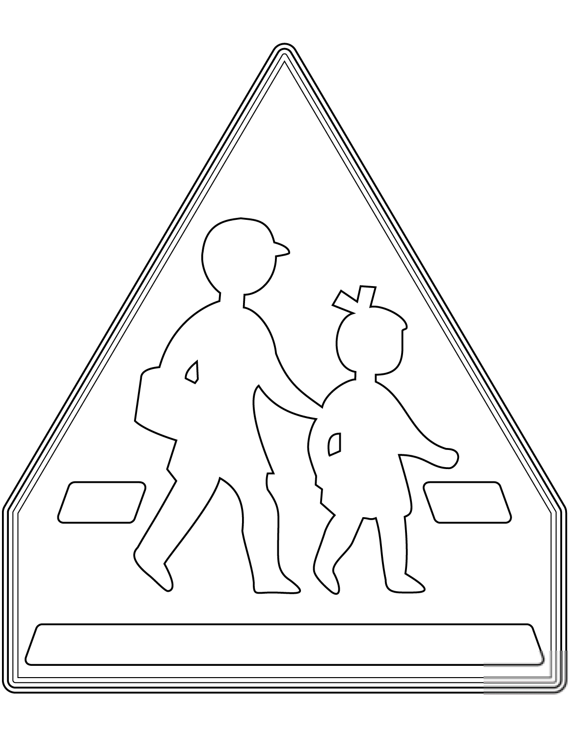 "School Crossing" Sign in Japan