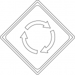 "Roundabout" Sign in Japan