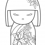 Laleczka Kimmi ze wzorem kwiatu