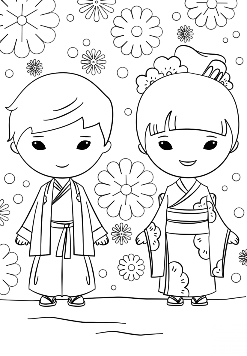 Japanese Boy and Girl