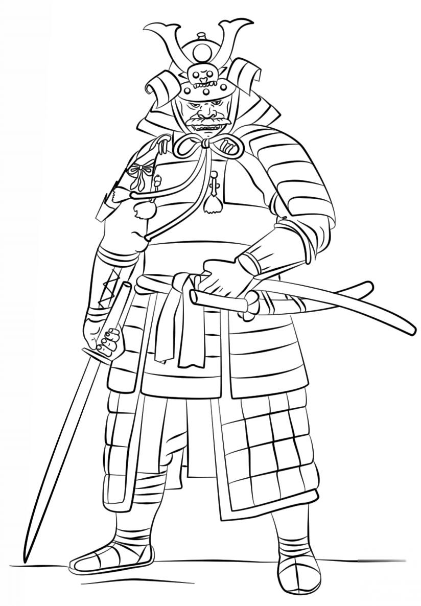 Samuraj ubrany w Ō-yoroi