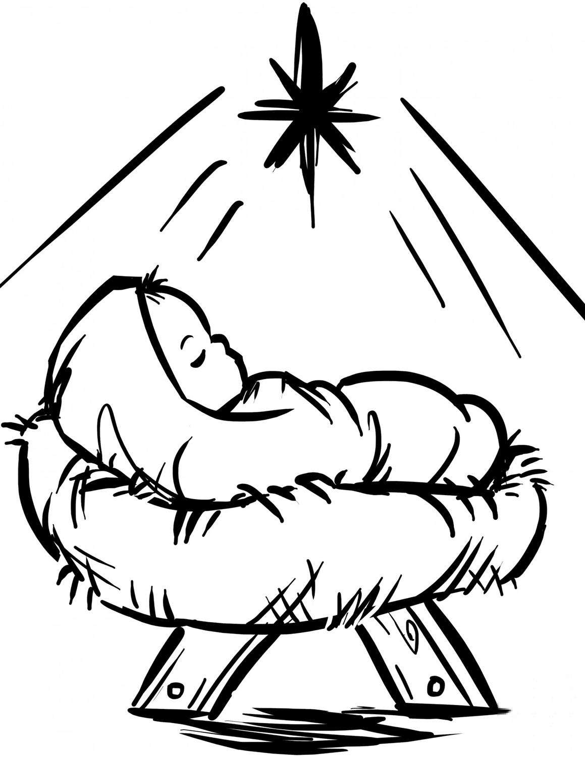 Baby Jesus Manger Scene