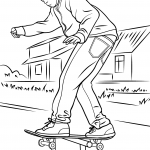 Balancing on Skateboard