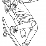 Girl Skateboarding