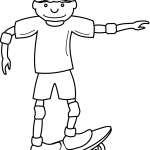 Cartoon Skateboarder