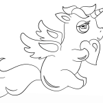 Jednorożec z sercem z Chibi