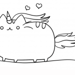 Kot-jednorożec Kawaii