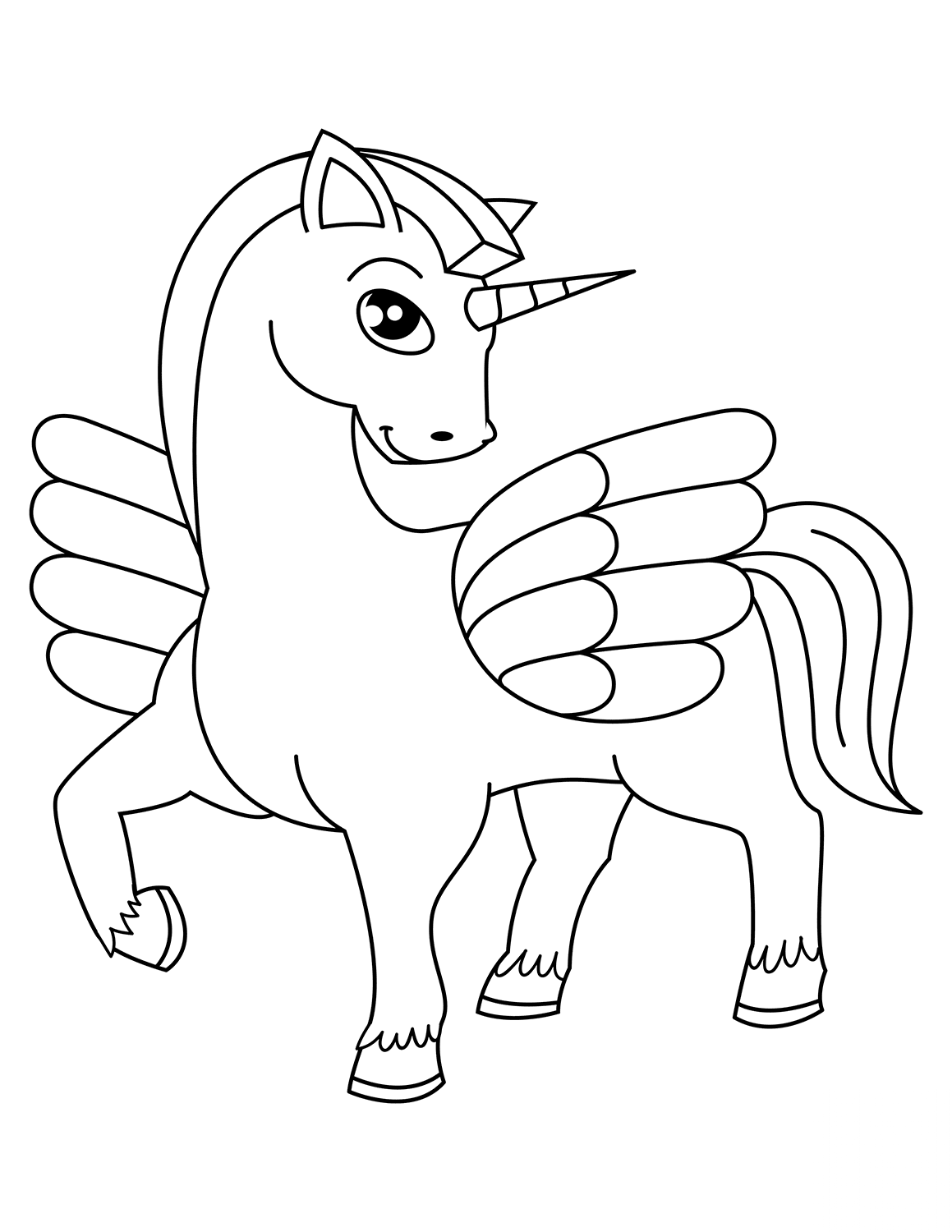 Cute Winged Unicorn