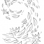 Swirling Autumn Leaves