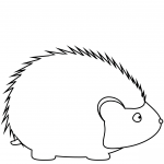 Simple Cute Hedgehog