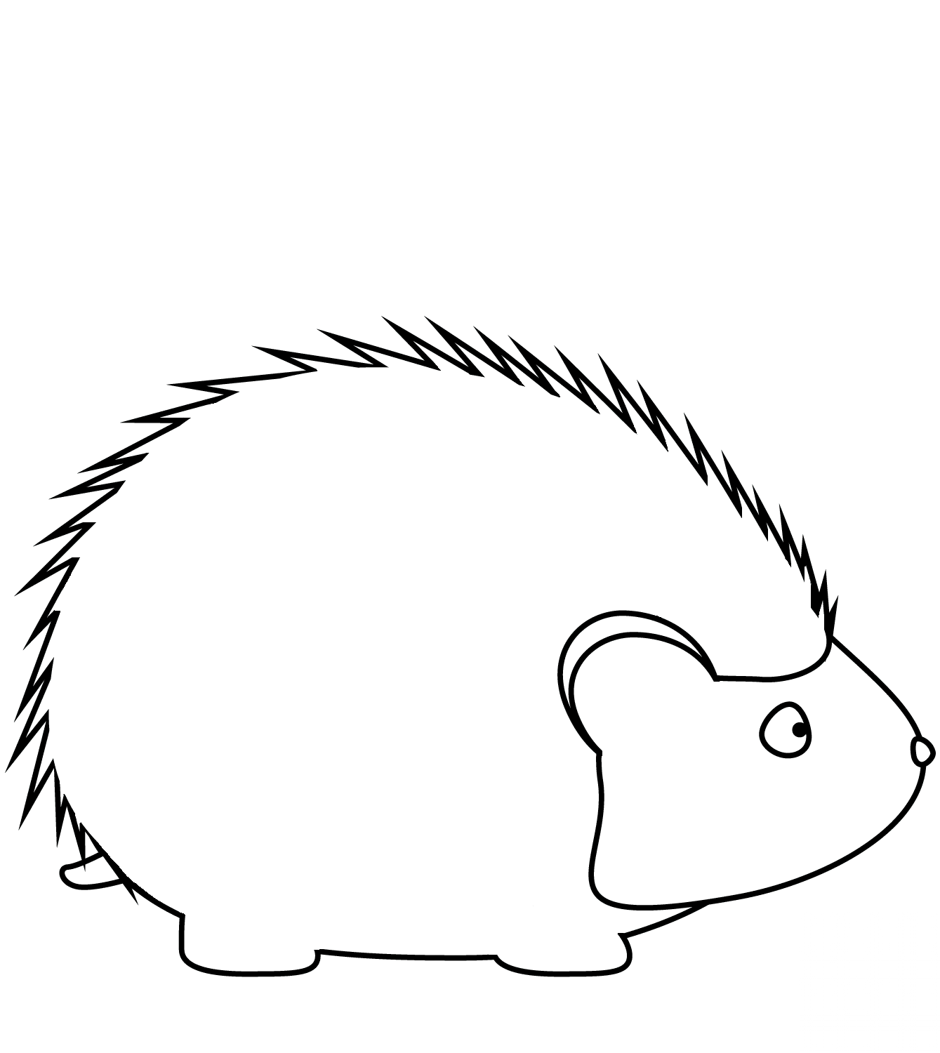 Simple Cute Hedgehog