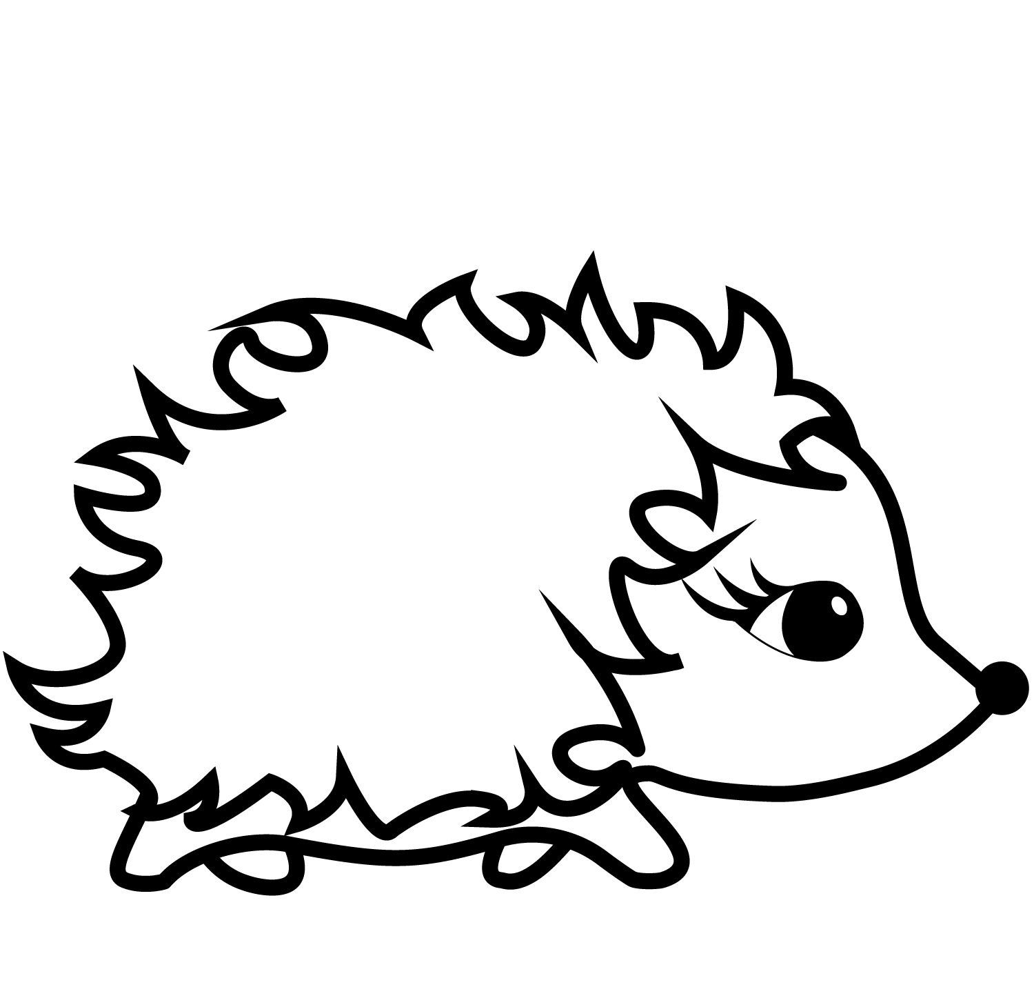 Cute Cartoon Hedgehog