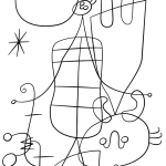 Figures and Dog in Front of the Sun...