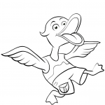 Kaczka idzie na spacer