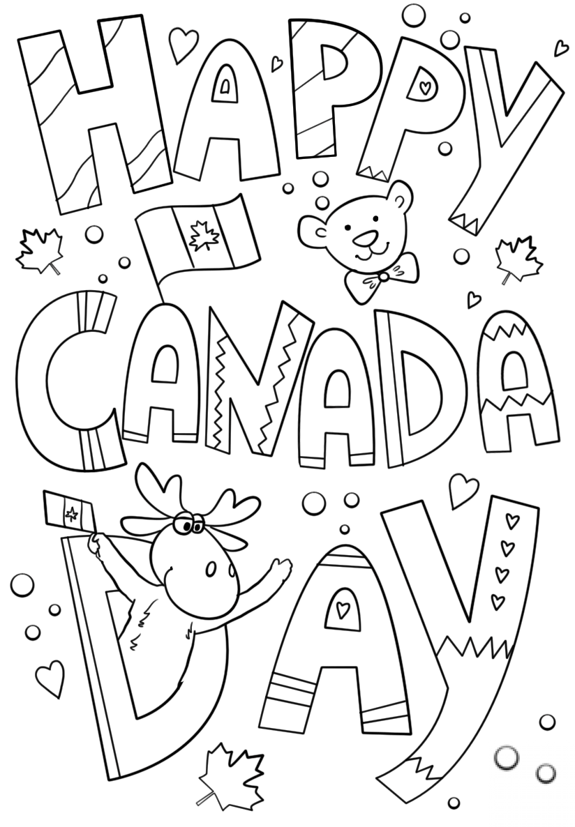 Happy Canada Day Doodle