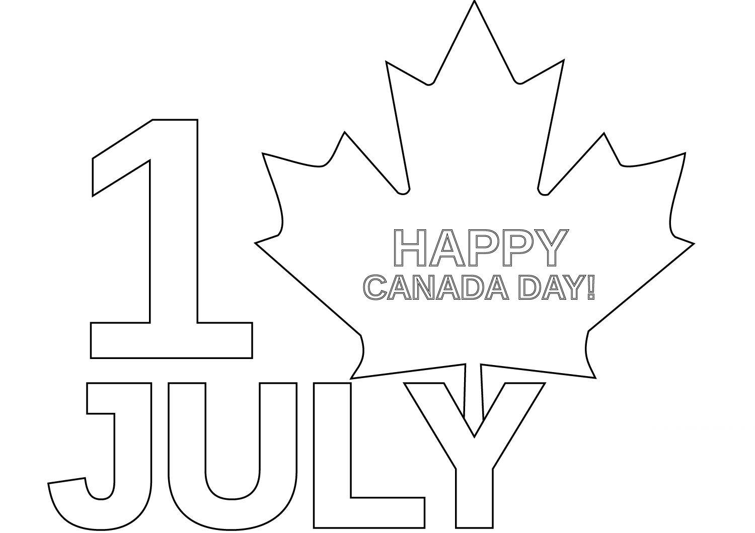 1st of July - Happy Canada Day!