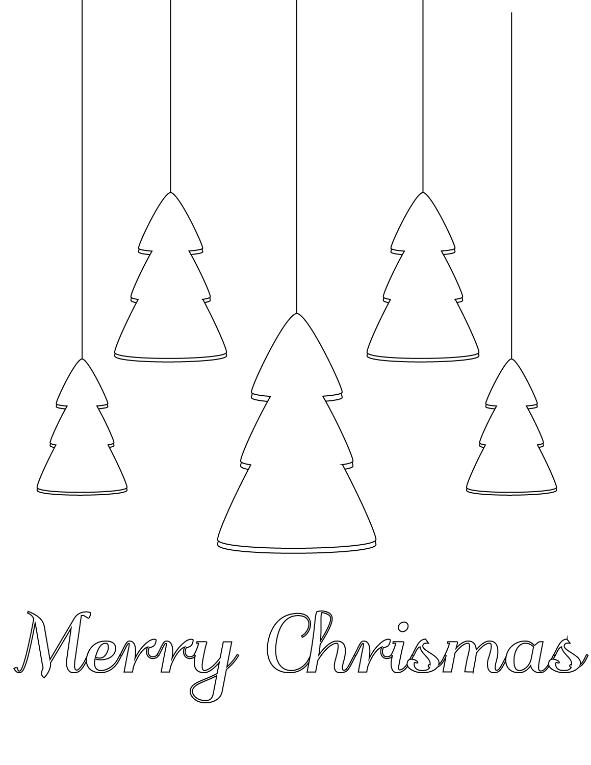 Merry Christmas Card with Xmas Decor