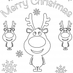 Merry Christmas Card with Cartoon...